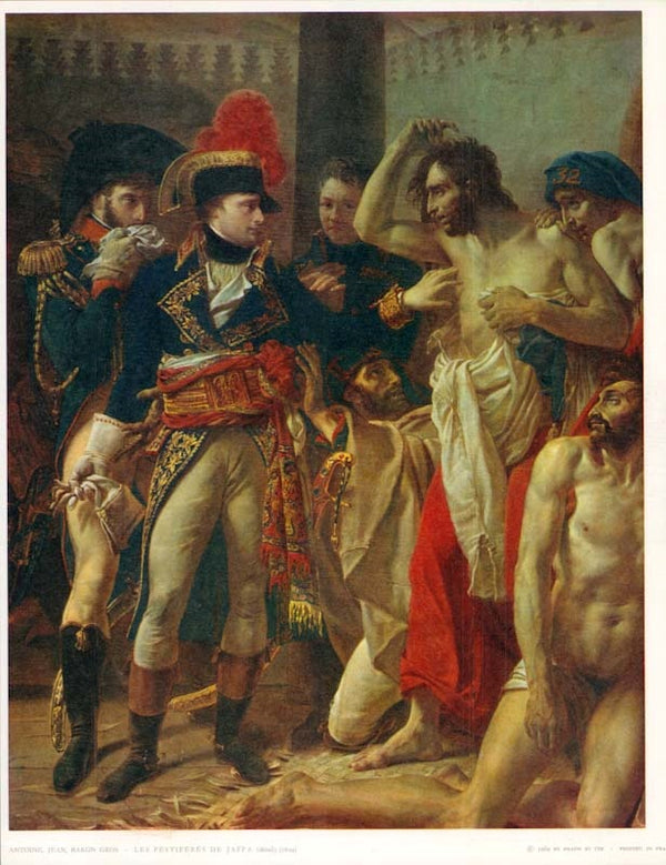 Napoleon Visiting the Plagues-Stricken at Jaffa, 1804 by Antoine, Jean , Baron Gros - 10 X 12 Inches (Art Print)