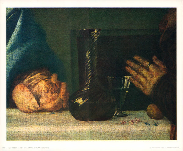 The Disciples of Emmaus, 1543 by Le Titien - 10 X 12 Inches (Art Print)