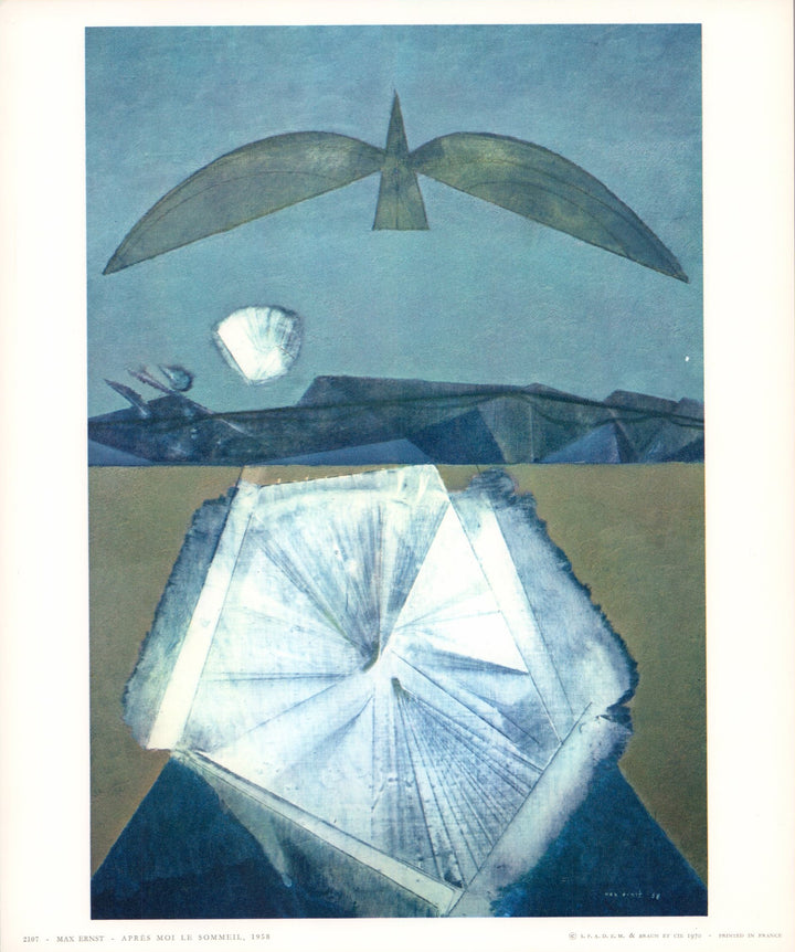 Après Moi le Sommeil, 1958 by Max Ernst- 10 X 12 Inches (Art Print)