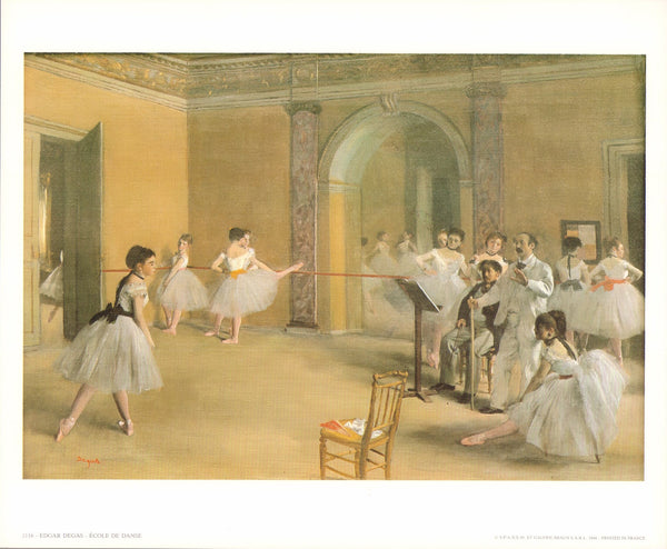 Dancing School by Edgar Degas- 10 X 12 Inches (Art Print)