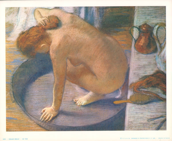 The Tub, 1886 by Edgar Degas - 10 X 12 Inches (Art Print)