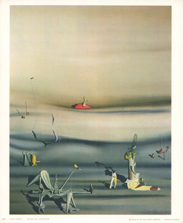 Days of Languor, 1937 by Yves Tanguy- 10 X 12 Inches (Art Print)