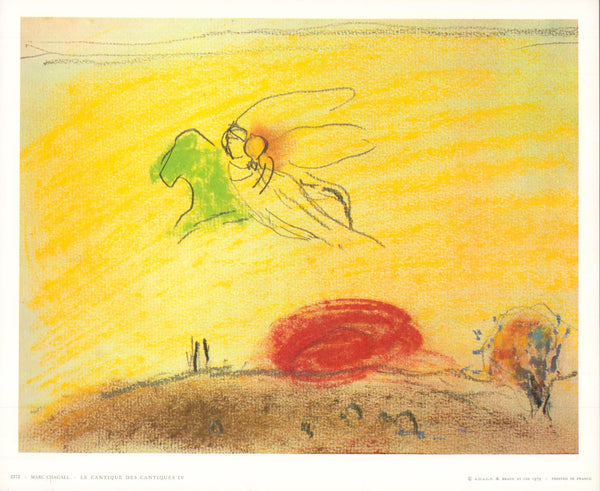 The Song of Songs IV by Marc Chagall - 10 X 12 Inches (Art Print)