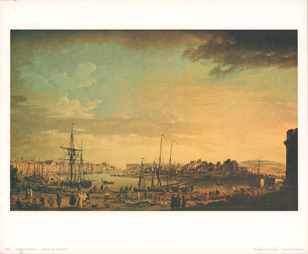 The Harbour of Dieppe by Joseph Vernet - 10 X 12 Inches (Art Print)