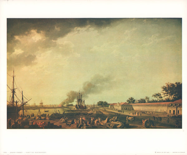 The Harbour of Rochefort, 1762 by Joseph Vernet - 10 X 12 Inches (Art Print)