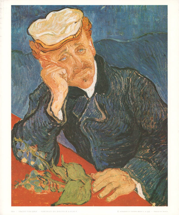 Portrait of Dr. Gachet, 1890 by Vincent Van Gogh - 10 X 12 Inches (Art Print)