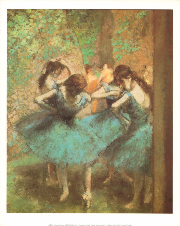 Danseuses en Bleu by Edgar Degas - 10 X 12 Inches (Art Print)