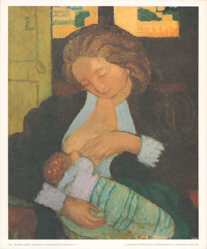 Mother and Child, 1895 by Maurice Denis - 10 X 12 Inches (Art Print)