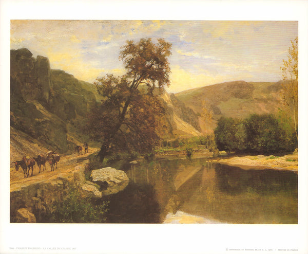 The Cousin Valley, 1847 by Charles Daubigny - 10 X 12 Inches (Art Print)