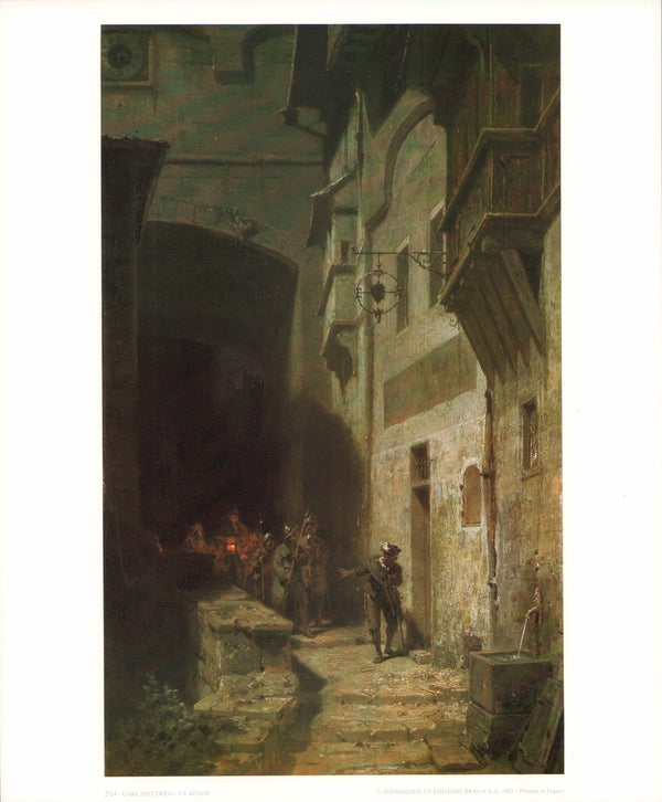 The Round by Carl Spitzweg - 10 X 12 Inches (Art Print)