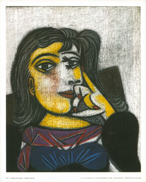 Dora Maar, octobre 1937 by Pablo Picasso - 10 X 12 Inches (Art Print)