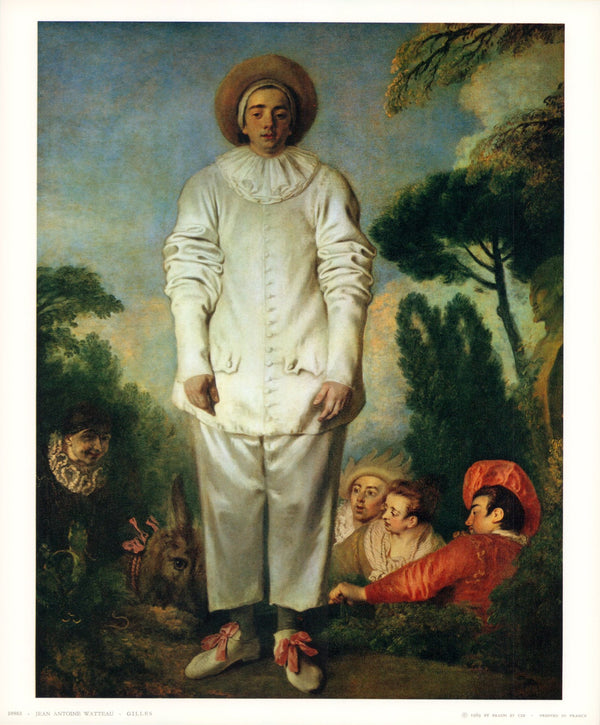 Gilles by Jean Antoine Watteau - 10 X 12 Inches (Art Print)