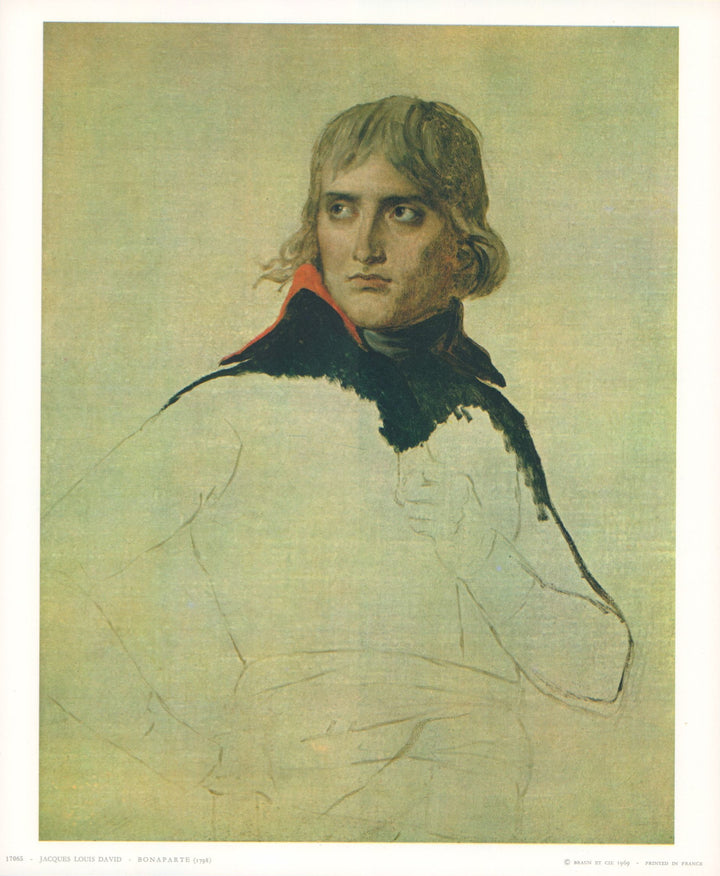 Bonaparte, 1798 by Jacques Louis David - 10 X 12 Inches (Art Print)