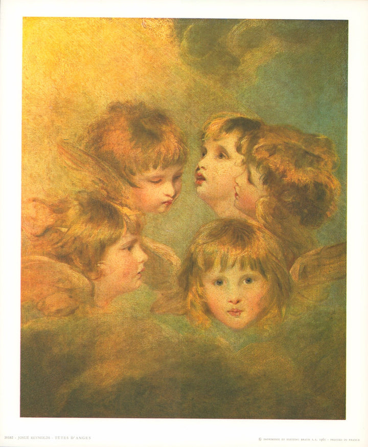 Angel Heads by Josué Reynolds - 10 X 12 Inches (Art Print)