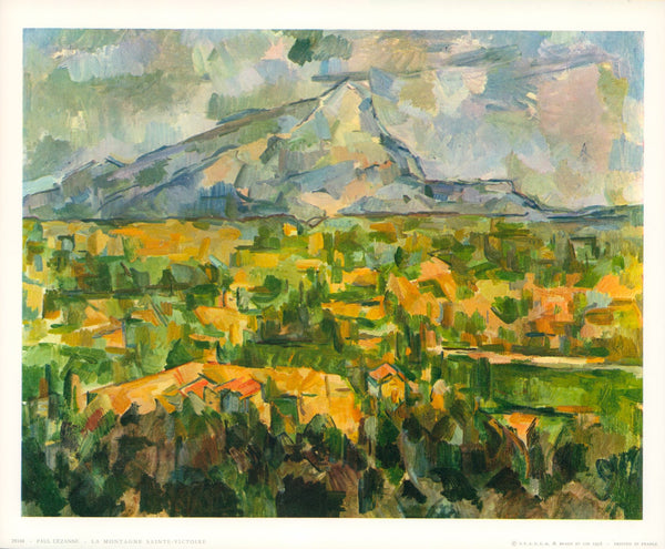 La Montagne Ste-Victoire, 1896 by Paul Cézanne - 10 X 12 Inches (Art Print)