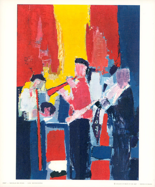 The Jazz Players, 1952 by Nicolas De Staël - 10 X 12 Inches (Art Print)