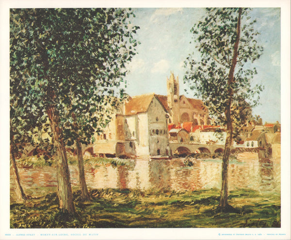 Morning Sun at Moret-Sur-Loing, 1888 by Alfred Sisley - 10 X 12 Inches (Art Print)