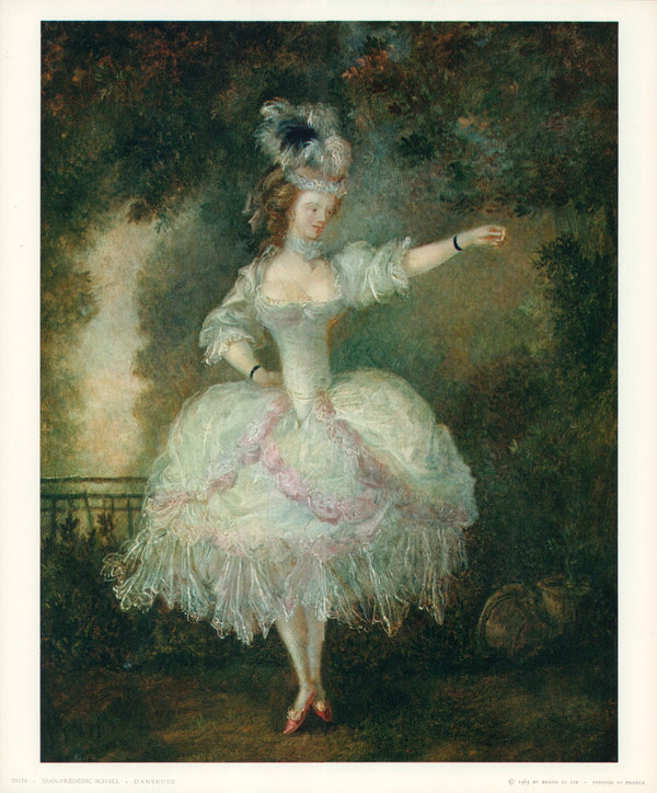 The Dancer by Jean-Frédéric Schall- 10 X 12 Inches (Art Print)