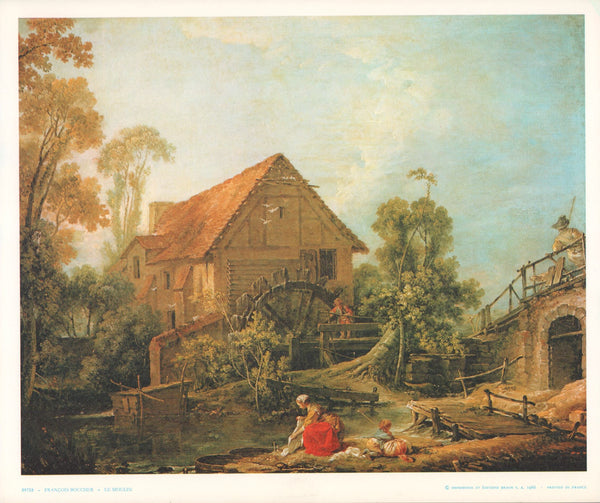 The Walter Mill, 1751 by François Boucher - 10 X 12 Inches (Art Print)