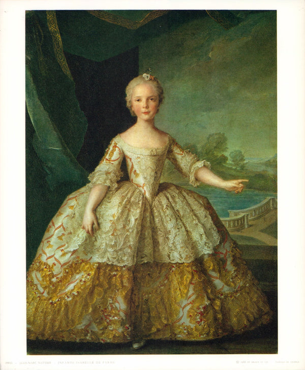 The Infante Isabelle de Parma, 1749 by Jean-Marc Nattier - 10 X 12 Inches (Art Print)