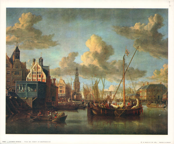 View of the Port of Amsterdam, 1678 by Jacobus Storck - 10 X 12 Inches (Art Print)