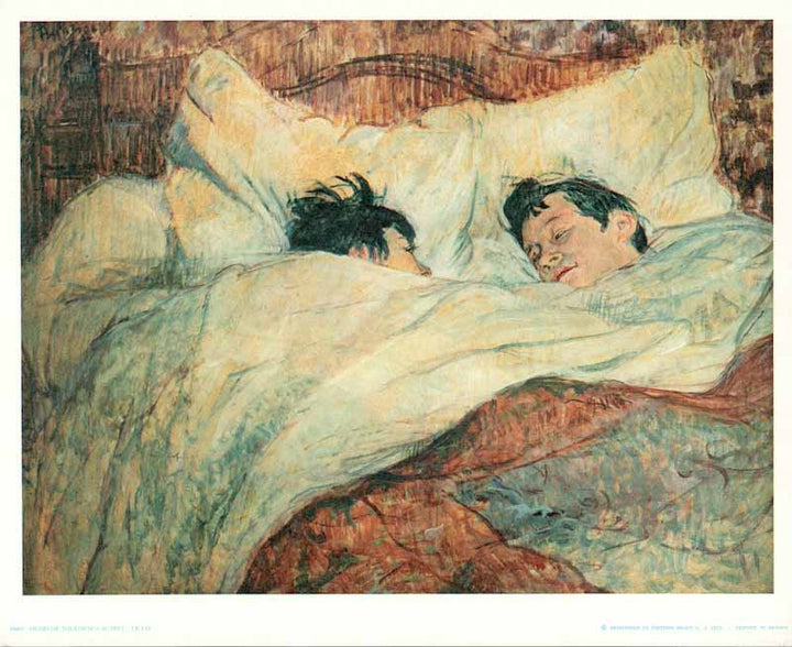 The Bed  by Henri de Toulouse-Lautrec - 10 X 12 Inches (Art Print)