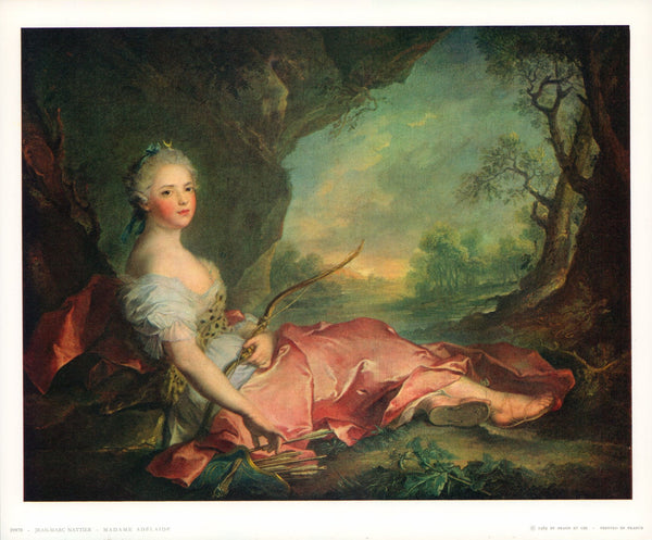 Madame Adélaide, 1745 by Jean-Marc Nattier - 10 X 12 Inches (Art Print)