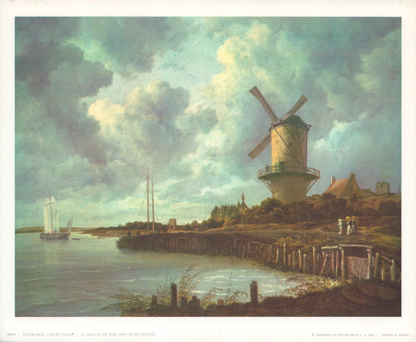 Wijk Mill Near Duurstede by Jacob Isaac Van Ruysdaël - 10 X 12 Inches (Art Print)