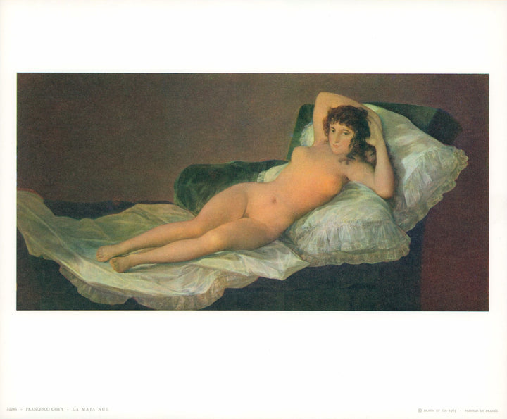 The Nacked Maya by Francesco Goya - 10 X 12 Inches (Art Print)