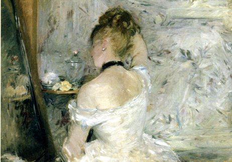 Young Lady at her Toilet, 1880 by Berthe Morisot -5X7" (Greeting Card)