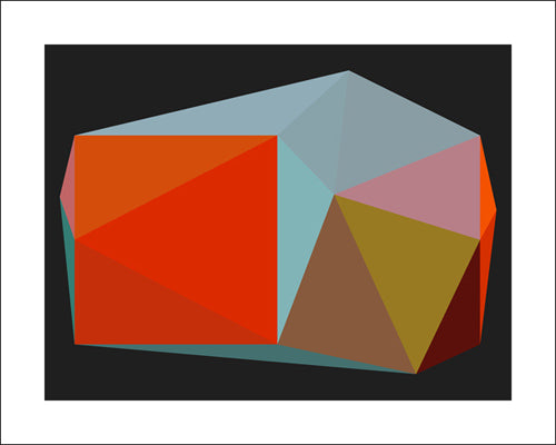 Triangulations n°3, 2013 by Henri Boissiere - 16 X 20 Inches (Silkscreen)