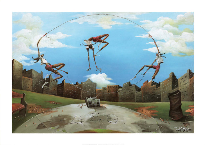 Jumping with the Deltas by Frank Morrison - 24 X 34 Inches (Art Print)