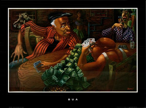 Four of a Kind Beats a Full House by Justin Bua - 24 X 32 Inches (Art Print)