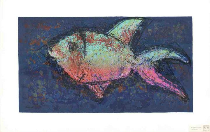 The Golden Fish by Peter Markgraf - 26 X 40 Inches (Silkscreen / Serigraph)