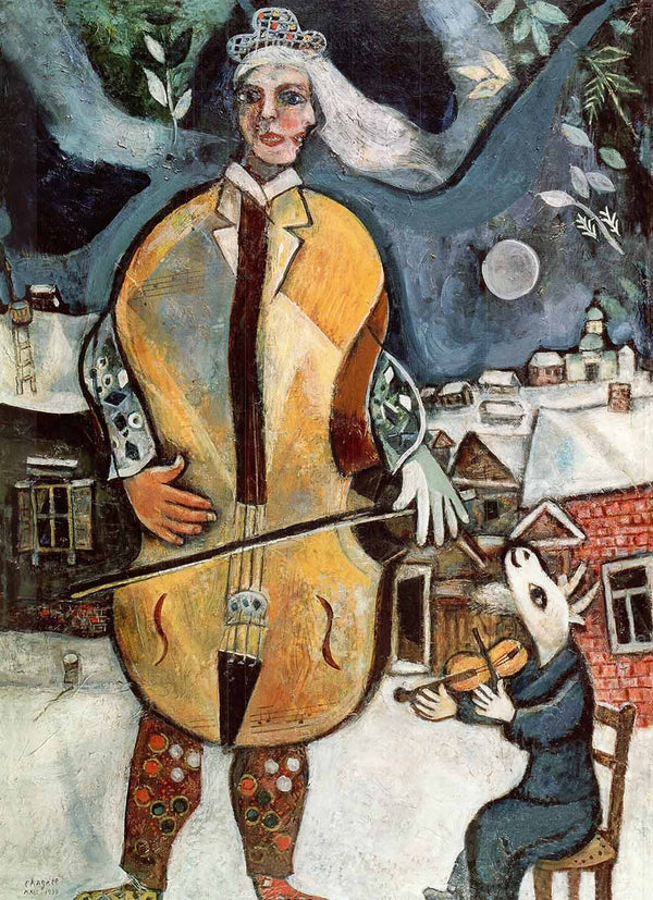 The Cellist, 1939 by Marc Chagall - 20 X 28 Inches (Art Print)