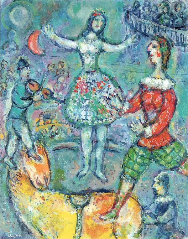 Equestrienne on a Yellow Horse, 1972 by Marc Chagall - 30 X 36 Inches (Art Print)