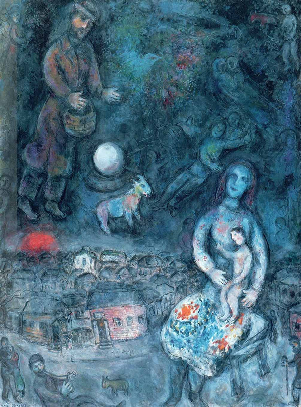 The Family, 1975/76 by Marc Chagall - 20 X 28 Inches (Art Print)