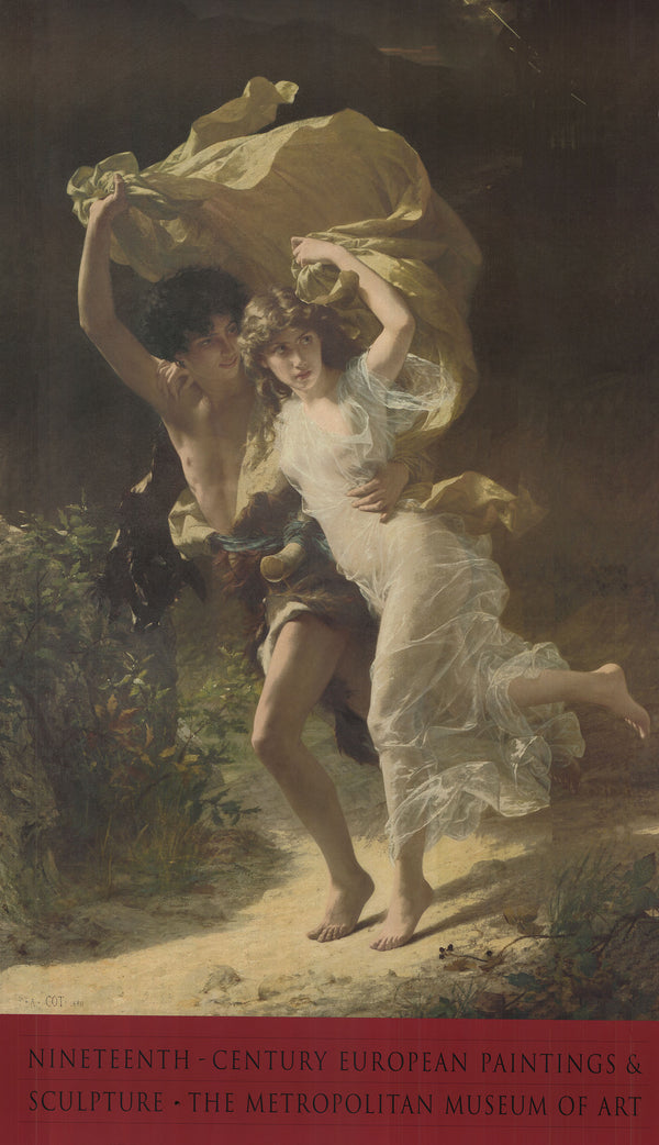 The Storm, 1880 by Pierre-Auguste Cot - 24 X 41 Inches (Art Print)