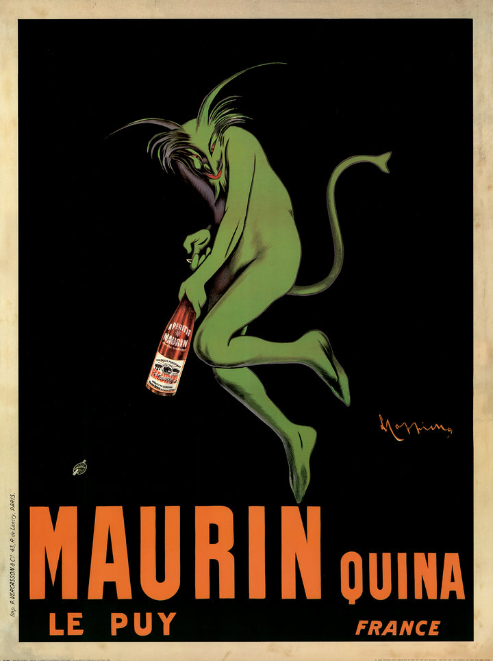 Maurin Quina, 1920 by Leonetto Cappiello - 24 X 32 Inches (Vintage Art Print)