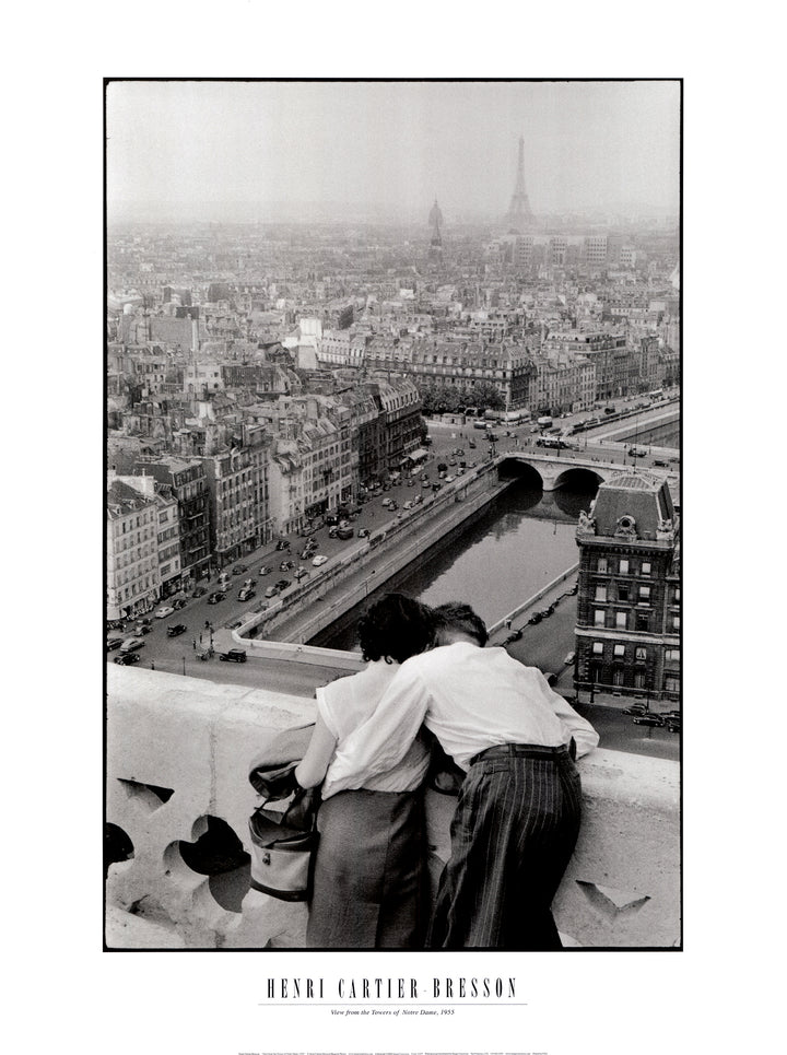 View from the Towers of Notre Dame, 1955 by Henri Cartier-Bresson - 24 X 32 Inches (Art Print)