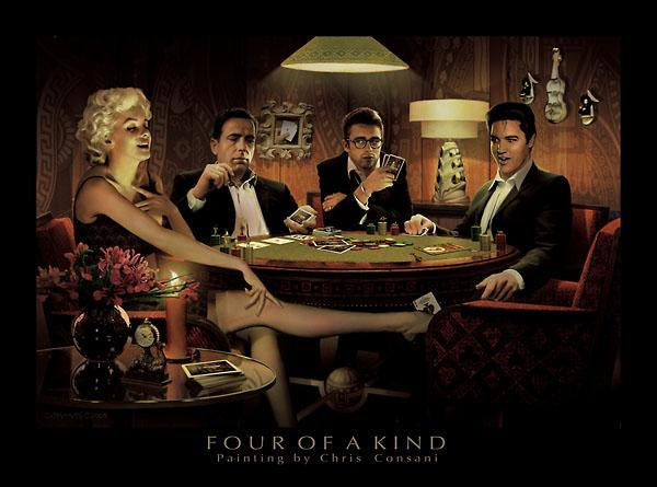 Four of a Kind by Chris Consani - 24 X 32 Inches (Art Print)