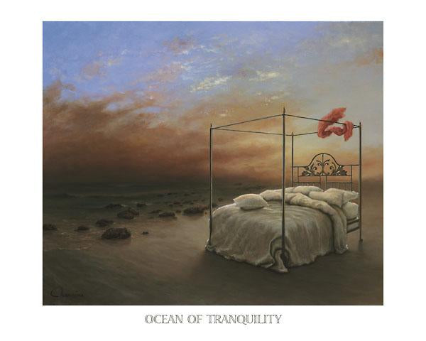 Ocean of Tranquility by Samy Charnine - 24 X 30 Inches (Art Print)