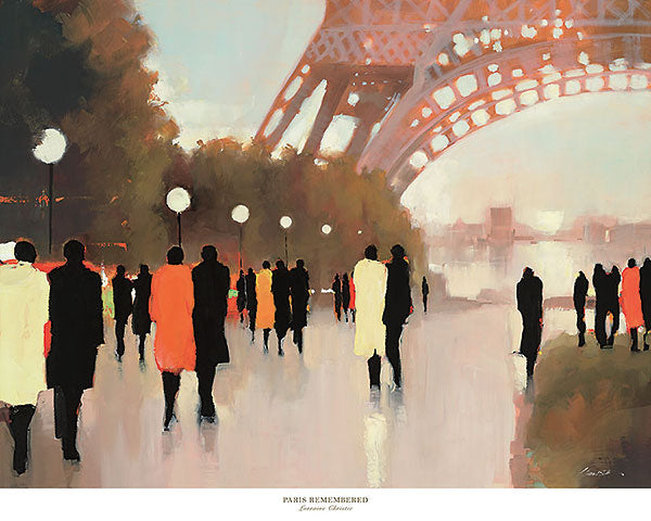 Paris Remembered by Lorraine Christie - 32 X 40 Inches (Art Print)