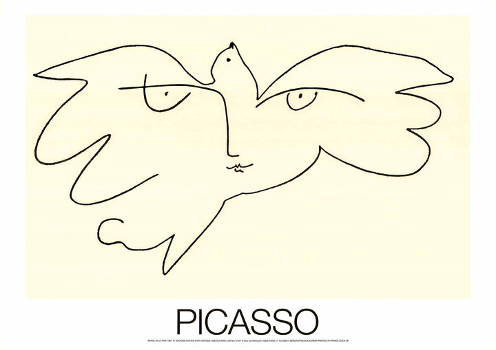 Face of Peace, 1961 by Pablo Picasso - 20 X 28 inches (Silkscreen / Sérigraphie)
