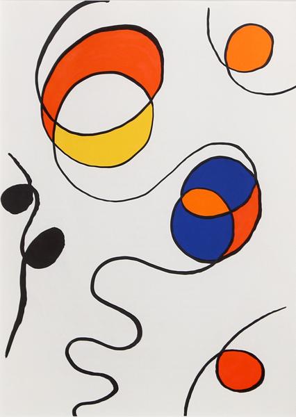 Composition II, 1968 by Alexander Calder - 11 X 15 Inches (Lithograph)