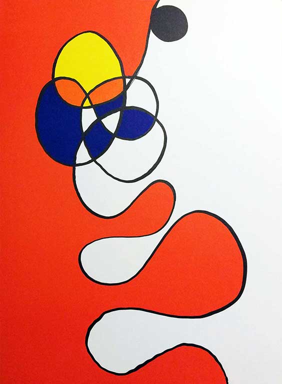 Composition V, 1968 by Alexander Calder - 11 X 15 Inches (Lithograph)