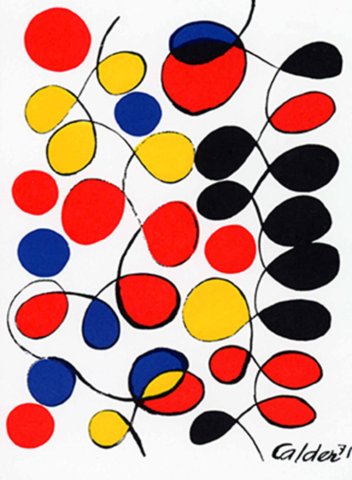 Gouache, 1971 by Alexander Calder - 22 X 30 Inches (Art Print)