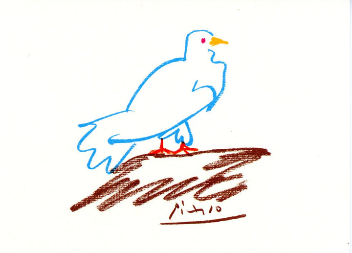 Dove, 1960 by Pablo Picasso - 5 X 7 Inches (Greeting Card)