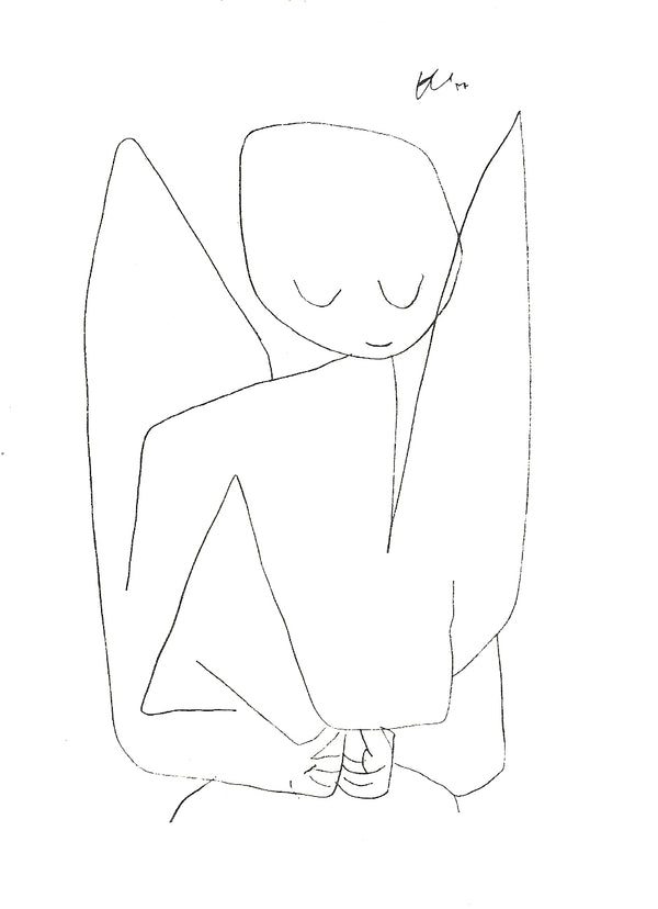 Forgotten Angel, 1939 by Paul Klee - 5 X 7 Inches (Note Card)