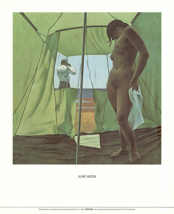 June Moon, 1963 by Alex Colville - 19 X 23 Inches (Art Print)